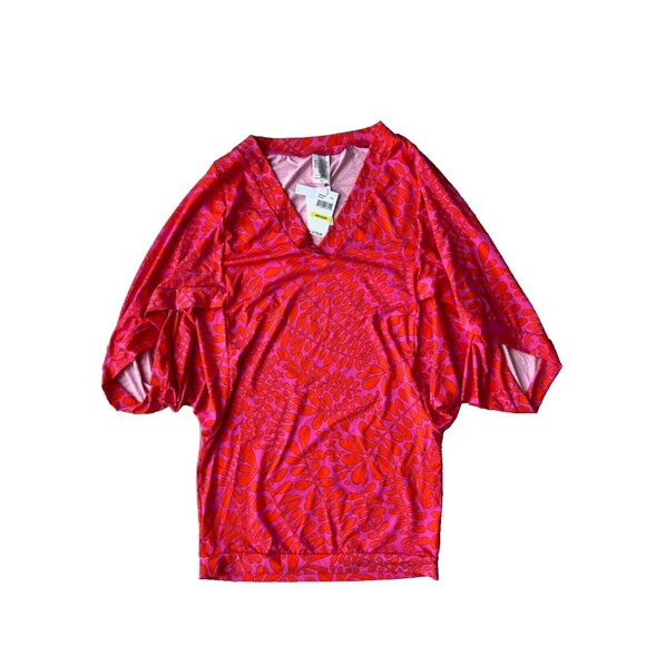 Trina Turk Swim Cover Up Trellis Tunic ( M ) - Picture 3 of 5